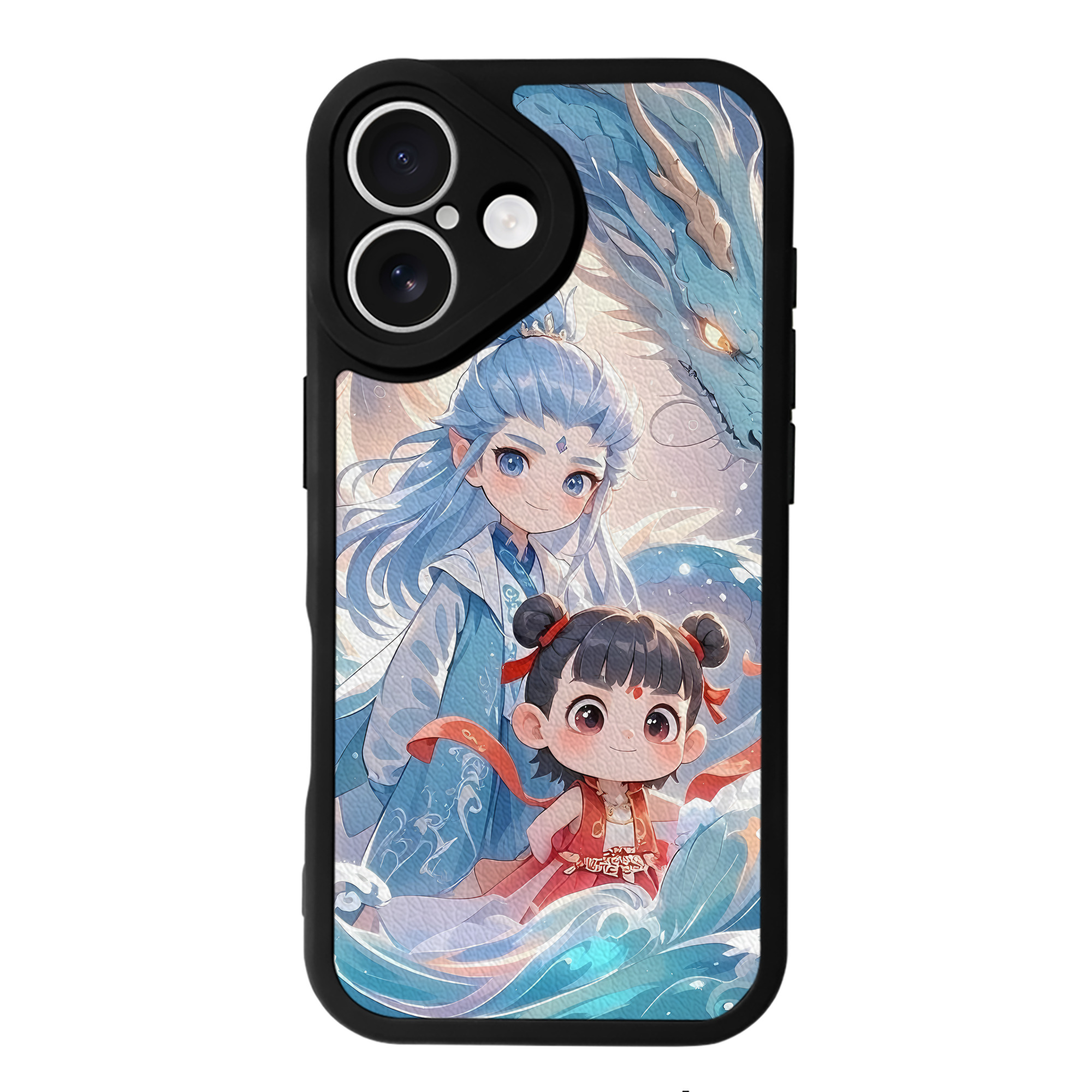 （画像用） Ne Zha 2 ナタ 魔童の大暴れ 【iPhone 16シリーズ対応】シリコンスマホケース（レザー調） 材質：シリコン